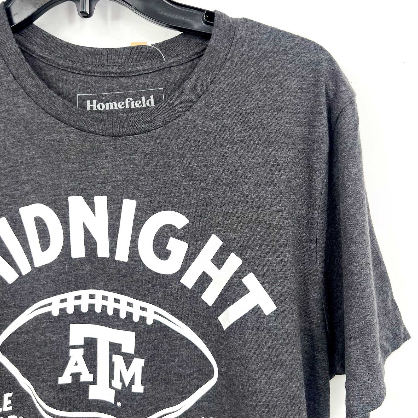Homefield Men Midnight Yell Texas A&M T-Shirt Xl Dark Grey Short Sleeve Nwt — image 4 of 8